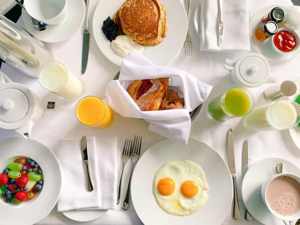 Park Hyatt Toronto breakfast.